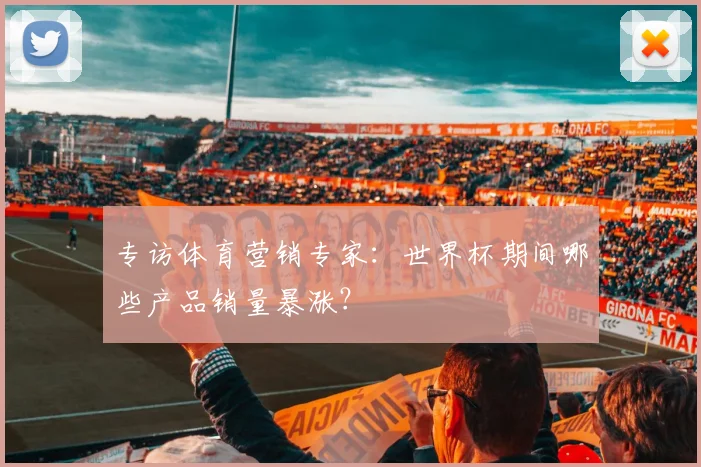 专访体育营销专家：世界杯期间哪些产品销量暴涨？